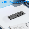 Recessed Power Strip USB-A Flush Mount Desk