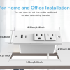 Recessed Power Strip with USB C Port USB a Port Desk