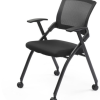 Conference Chair Mesh Office Furniture Foldable Black 2 Pack