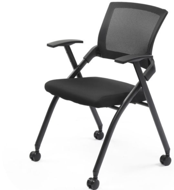 Conference Chair Mesh Office Furniture Foldable Black 2 Pack