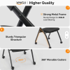 Conference Chair Mesh Office Furniture Foldable Black 2 Pack