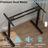 Dual Motor Standing Desk Frame with Oval Legs