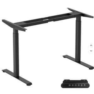 Dual Motor Standing Desk Frame with Oval Legs