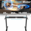 Dual Motor Standing Desk Frame with Oval Legs