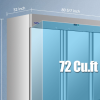 Orikoool Commercial Refrigerator 81 In 72 Cu