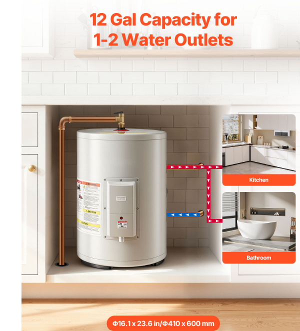 12 Gallon Electric Tank Water