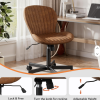 PU Leather Modern Ergonomic Comfortable Armless Office Chair