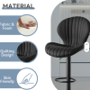 Modern Adjustable Swivel Fabric Bar Stools