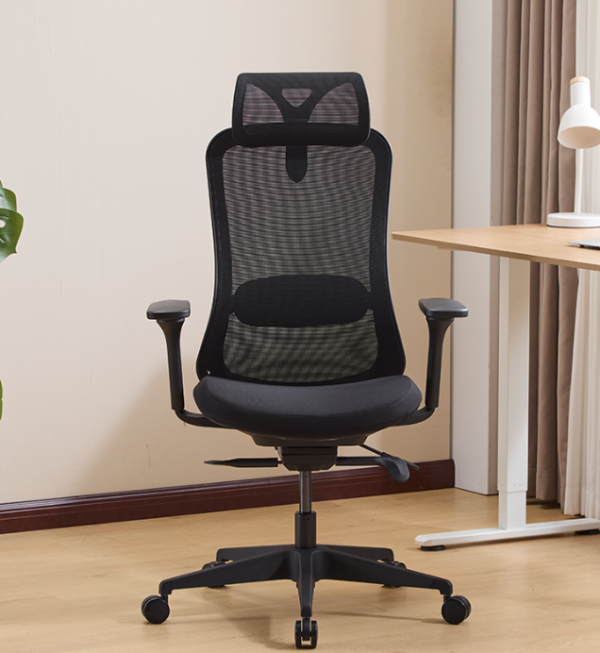 USA Warehouse Free Shipping Ergonomic Comfortable Black Mesh Executive Swivel Reclining Office Chair with Headrest