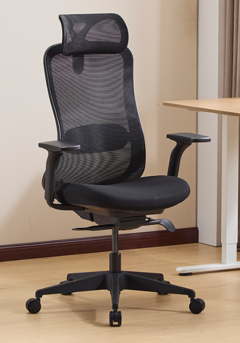 USA Warehouse Free Shipping Ergonomic Comfortable Black Mesh Executive Swivel Reclining Office Chair with Headrest