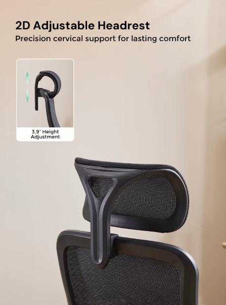 USA Warehouse Free Shipping Ergonomic Comfortable Black Mesh Executive Swivel Reclining Office Chair with Headrest