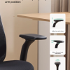 USA Warehouse Free Shipping Ergonomic Comfortable Black Mesh Executive Swivel Reclining Office Chair with Headrest