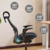 USA Warehouse Free Shipping Ergonomic Comfortable Black Mesh Executive Swivel Reclining Office Chair with Headrest