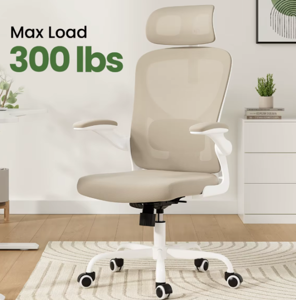 Ergonomic High Back Computer Chair With Armrests and Adjustable Lumbar Support Fast Delivery From US MOQ 1 Unit