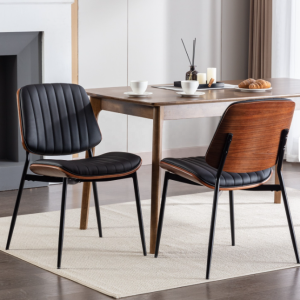 Set of 2 Mid Century Modern Dining Chairs USA Warehouse Quick Ship 1 Piece MOQ